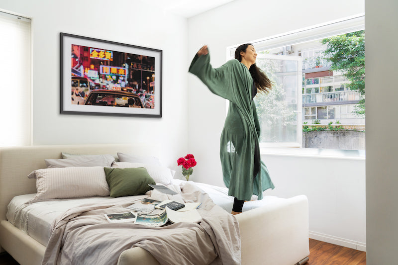 Hong Kong Photography Art Print Bedroom Design Ideas