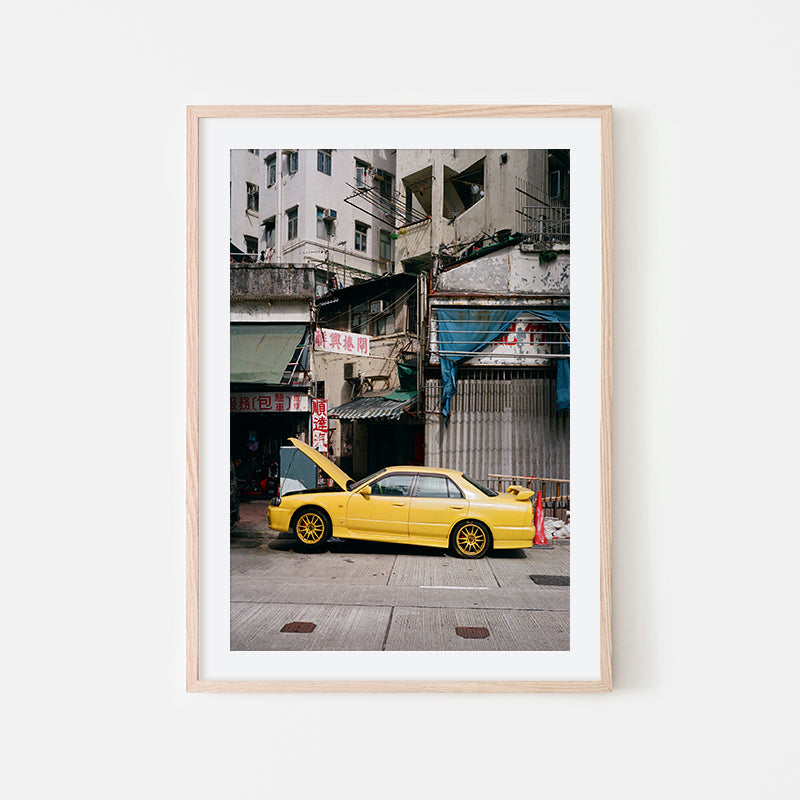 Gideon de Kock - Street Local Photography Art of Hong Kong - Natural Art Wood Frame