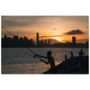 Jeremy Cheung - Hong Kong Photography Art of Fishermen at sunset by rambler15 - Fine Art Print