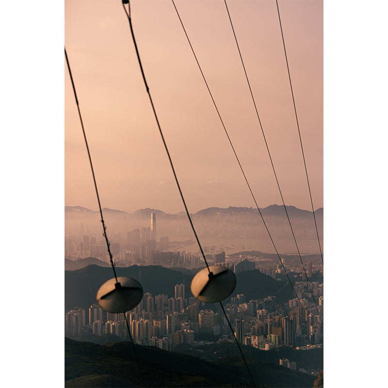 Jeremy Cheung - Hong Kong Photography Art of Hong Kong skyline at sunset by rambler15 - Fine Art Print