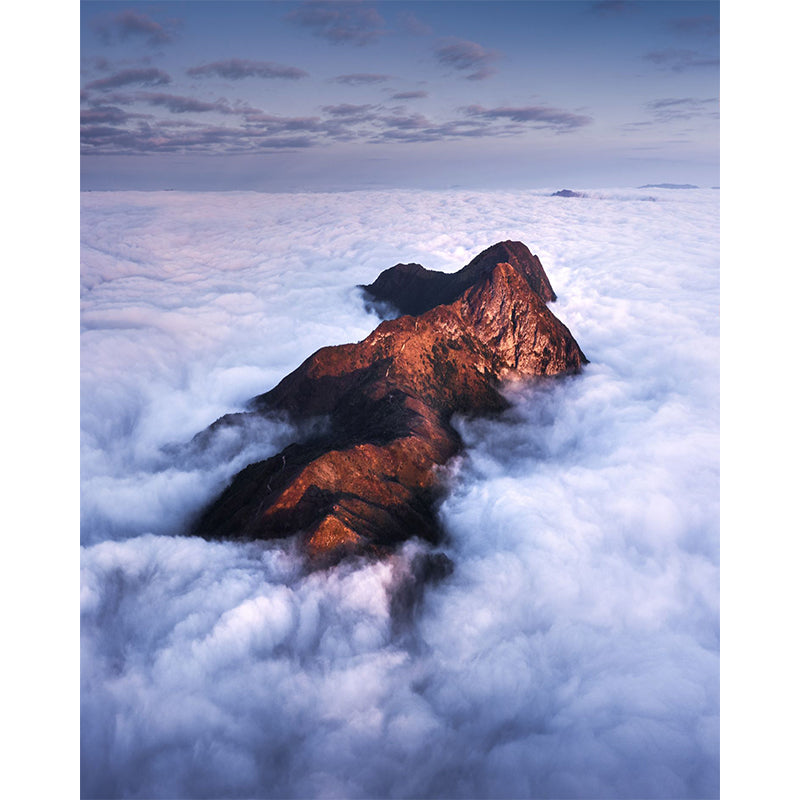 Kelvin Yuen - Nature Drone Photography Art of Hong Kong mountain above the clouds - Fine Art Print