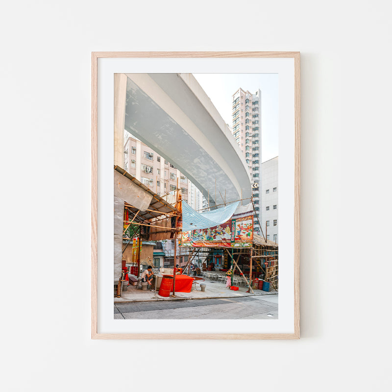 Kevin Mak - Street Local Photography Art of Hong Kong - Natural Art Wood Frame