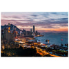 Vivien Liu - Street Photography Art of Hong Kong skyline at sunset and night by vdubl - Fine Art Print
